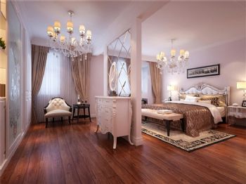波波城150平米浪漫欧式欧式卧室装修图片