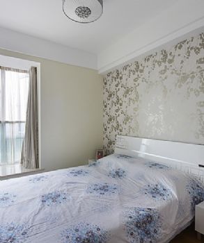 140平大气时尚三居现代卧室装修图片