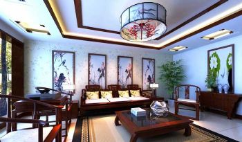 美的蝴蝶海3中式客厅装修图片