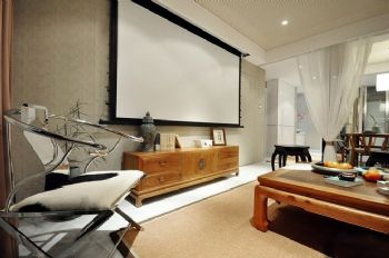 关爱小区新中式温馨雅居中式客厅装修图片