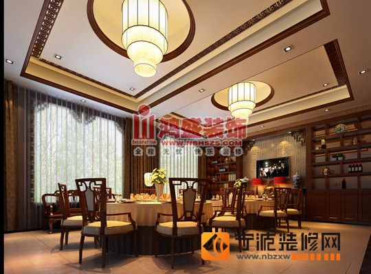 中式餐厅装修图片