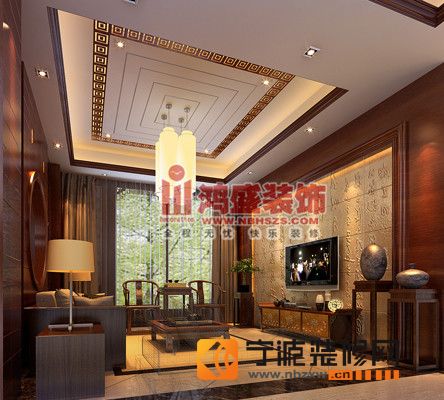 中式客厅装修图片