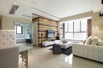 海悦国际公寓现代客厅装修图片