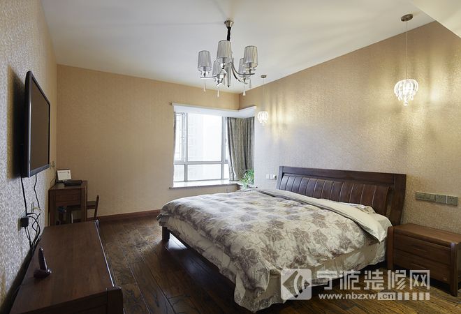 中式卧室装修图片