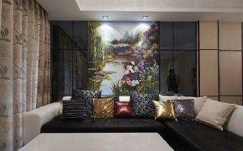 金色珑庭现代客厅装修图片