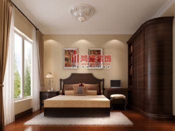 塞纳丽景 2中式卧室装修图片