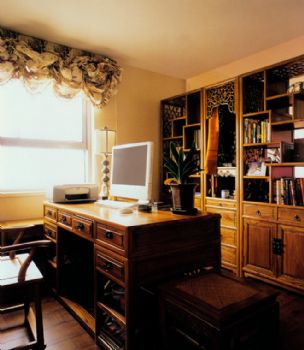 卡纳湖谷美式书房装修图片