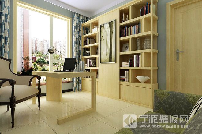 现代书房装修图片