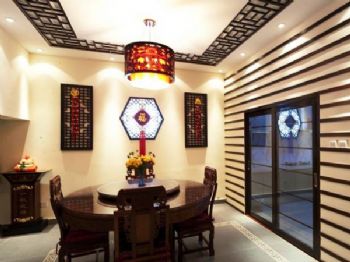 奉化银泰城中式餐厅装修图片