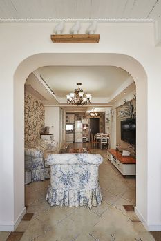 泗洲家园美式客厅装修图片