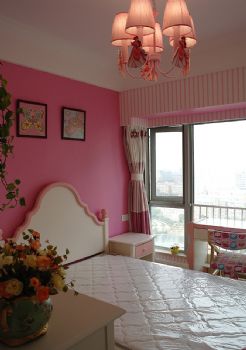 泗洲家园田园卧室装修图片