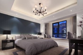 现代简约风格三居装修设计案例现代卧室装修图片