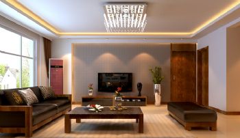新中式风格三居设计图欣赏中式客厅装修图片