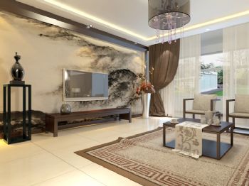 新中式风格设计案例欣赏中式客厅装修图片