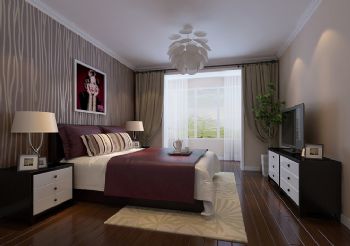 现代简约风格案例欣赏现代卧室装修图片