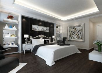 后现代奢华公寓设计欣赏现代卧室装修图片