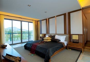 2015新中式别墅装修案例中式卧室装修图片