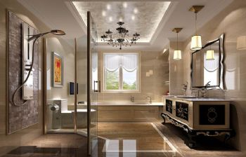 简欧风格300平别墅设计图欧式卫生间装修图片