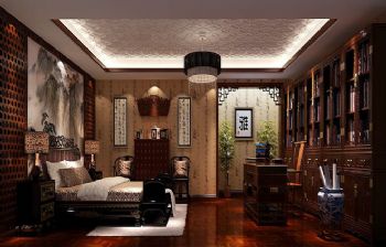 简欧风格300平别墅设计图欧式卧室装修图片