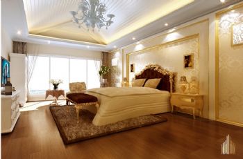简欧风格独栋别墅设计案例欧式卧室装修图片