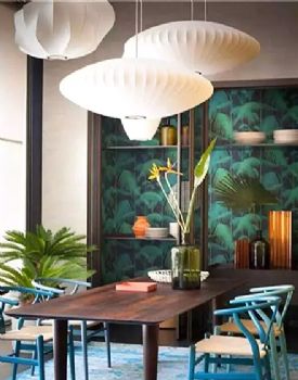 热带雨林绿色搭配设计案例田园餐厅装修图片