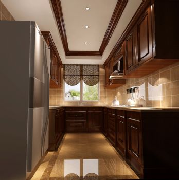 270平别墅古典风装修案例效果图古典风格厨房