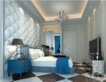 地中海公寓地中海卧室装修图片