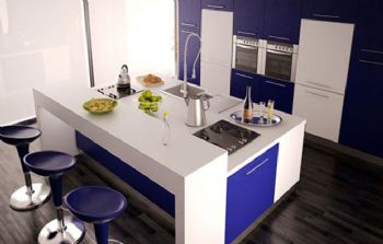 鲜活色彩搭配厨房设计图片现代风格厨房