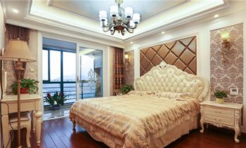 124平欧式雅居演绎初夏的温柔欧式卧室装修图片