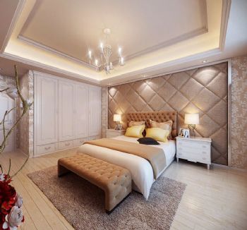 160平简欧风格四居设计图片欧式卧室装修图片