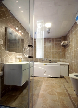 94平米现代风格二居室设计图片现代卫生间装修图片