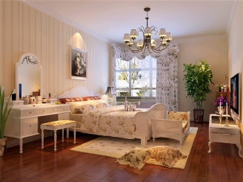 北欧风格三居装修案例欣赏欧式卧室装修图片
