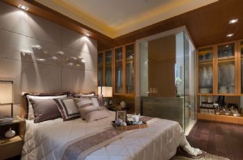 雍城世家两居室新中式风格装修效果图中式卧室装修图片