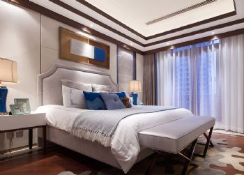 紫东名府中式装修效果图中式卧室装修图片