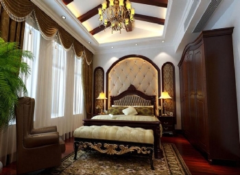 226平欧式古典别墅演绎复古家居古典卧室装修图片
