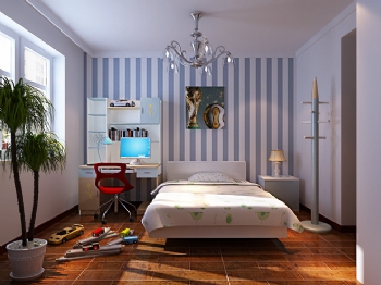 100平中式拉菲庄园装修效果图中式卧室装修图片