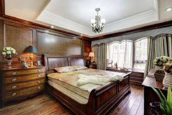 260平美式复式演绎豪华美家美式卧室装修图片