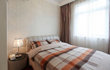 112平君悦国际现代风装修效果图现代卧室装修图片