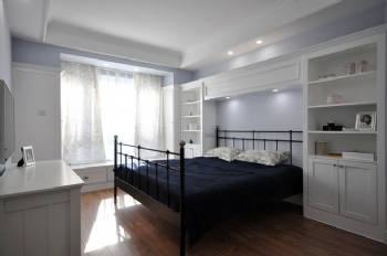 136平美式雅居装修效果图美式卧室装修图片