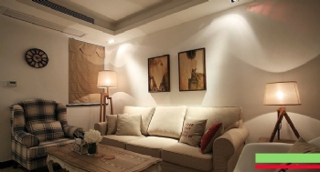 92平美式温馨居演绎自然轻松装修图美式客厅装修图片