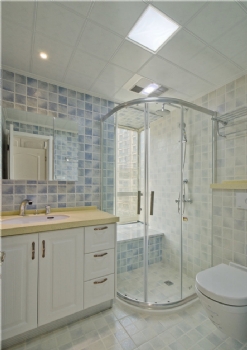 隔断淋浴房打造卫生间装修效果图现代卫生间装修图片