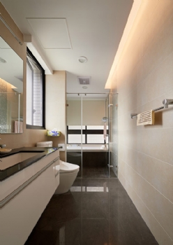 隔断淋浴房打造卫生间装修效果图现代风格卫生间