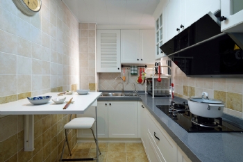 90二居现代风装修案例欣赏现代厨房装修图片