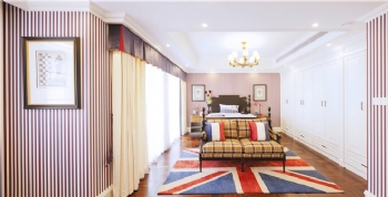 208平美式法式温馨混搭别墅美式卧室装修图片