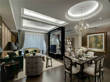 175平日式皇家极品公寓装修案例古典客厅装修图片