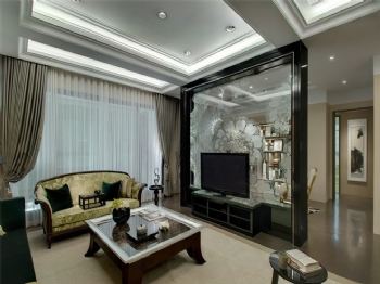 175平日式皇家极品公寓装修案例古典客厅装修图片
