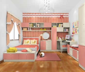 打造如梦似幻的宝贝女儿卧室案例田园儿童房装修图片