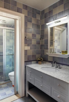 130平欧式清新美居装修案例欣赏欧式卫生间装修图片