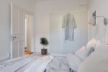 90平北欧清新美居装修案例欧式卧室装修图片