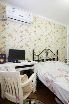 78平二室一厅简欧温馨家案例欣赏简约卧室装修图片